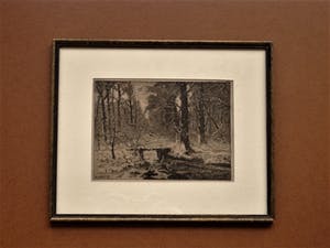 Niet of onleesbaar gesigneerd - Mooie Droge Naald ets van een WinterLandschap naar Louis Apol kopen? Bied vanaf 10!