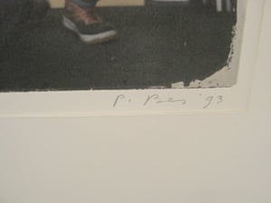 Peter Bes - ETS- zeer kleine Oplage (25 ex) "vrouw en profil met oorsteker" GROOT! kopen? Bied vanaf 60!