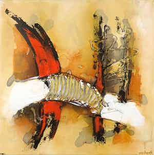 Hans Vanhorck - Olieverf op doek, Zonder titel verkocht voor € 1!