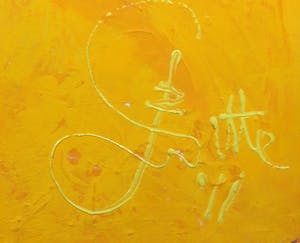 Franscz Witte - Acryl op doek, Abstract (geel) kopen? Bied vanaf 1!