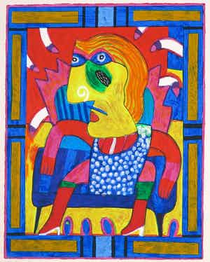 Clemens Briels - Zeefdruk, Got the bibs on at yoe's stone crab miami again verkocht voor € 60!