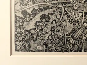 Dirk van Gelder - Fraai gedetailleerde -kleine oplage- Ets - veld met wilde bloemen - gesigneerd kopen? Bied vanaf 50!