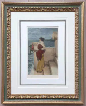Lourens Alma Tadema - Hero, handgekleurde heliogravure (prachtig ingelijst) kopen? Bied vanaf 1000!