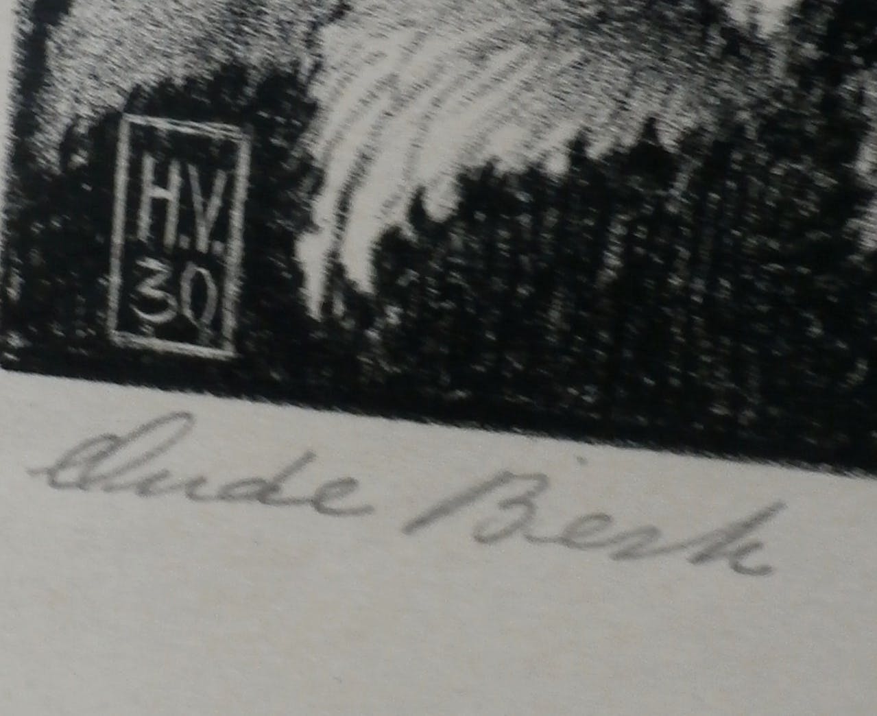 Henk Voskuyl - Litho: Oude Berk kopen? Bied vanaf 20!