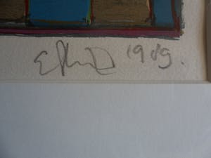 Eric Toebosch - Zeefdruk, Titel, " Nacht huis ". kopen? Bied vanaf 40!