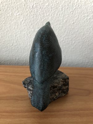 Teus van den Berg-Been - Prachtig bronzen beeldje van een vogel op granieten voetje. kopen? Bied vanaf 65!