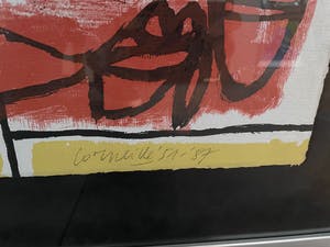 Corneille - Zeefdruk, Blauwe Stenen (onbekend), Ingelijst kopen? Bied vanaf 250!