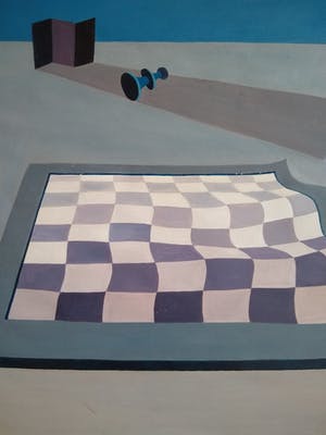 Kees Wuisman - Surrealistisch schaakbord kopen? Bied vanaf 50!