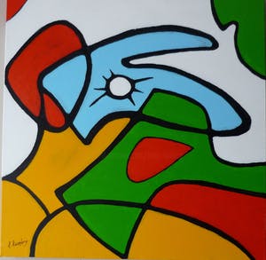 Louis Lambry - Abstract " Siesta" kopen? Bied vanaf 150!