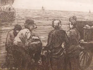 Niet of onleesbaar gesigneerd - Karel Kok visafvoer na de afslag Katwijk kopen? Bied vanaf 1!
