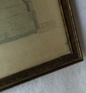 Niet of onleesbaar gesigneerd - Ingelijste tekening , Stadspomp / waterpomp Hattem - oud kopen? Bied vanaf 1!