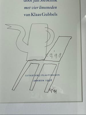 Klaas Gubbels - Tekening kopen? Bied vanaf 125!