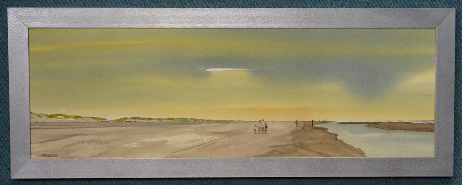 Franklin Meijer - Strand met wandelaars kopen? Bied vanaf 60!