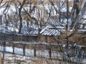 Chris Jansen - Grote 1952 Gem.Techniek "Winter te Westzaan" van jong gestorven Zaanse schilder kopen? Bied vanaf 30!