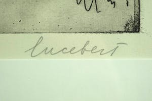 Lucebert - Twee mensen in gesprek - Ets uit kleine oplage kopen? Bied vanaf 325!