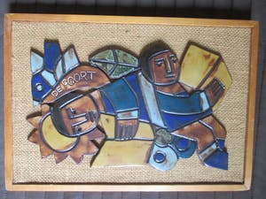 Henk Potters - Plaquette op canvas van Henk Potters (De Poort) kopen? Bied vanaf 12!