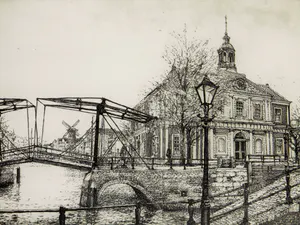 Jan van Rijsewijk - Grafiek - Stadsgezicht kopen? Bied vanaf 50!