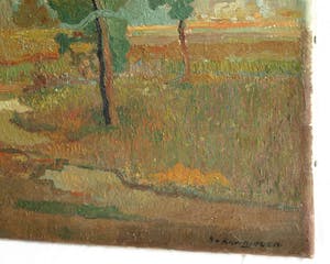 Harry van Kruiningen - Olieverf op doek , Landschap – gesigneerd – ca. 1935 kopen? Bied vanaf 1150!