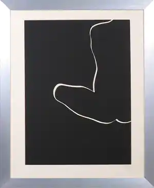 Harry van Kuyk - Zeefdruk uit het portfolio Grafinu - Ingelijst verkocht voor € 1!