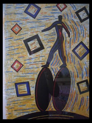 Hans Wap - litho: Wheels - 1995 kopen? Bied vanaf 10!