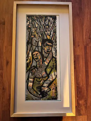 Flip van der Burgt - Naakte figuren, Houtsnede Zeer kleine oplage 1/5 kopen? Bied vanaf 200!