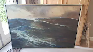 Wilhelmus Jean Frederic Imandt - Olie op doek - Zeezicht - gesigneerd kopen? Bied vanaf 495!