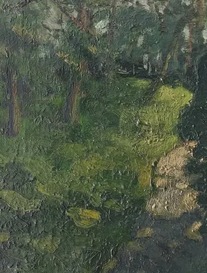 Cor Noltee - Impressionistisch boszicht kopen? Bied vanaf 90!