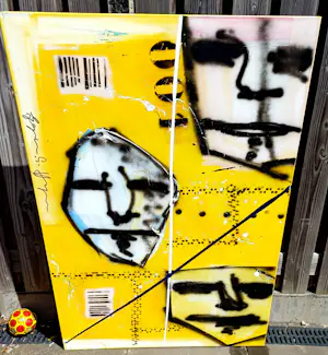 Espen Hagen - acryl op doek (groot werk!) kopen? Bied vanaf 499!