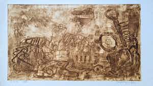 Jan Montyn - Compositie, nummer "1/1" verkocht voor € 100!