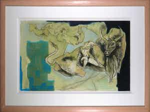 Ru van Rossem - Kleurenets, De ontvoering - Ingelijst (Groot) verkocht voor € 150!