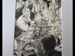 Henri Pieck - Kerst in Kamp 'Buchenwald' tijdens de 2e Wereldoorlog kopen? Bied vanaf 300!