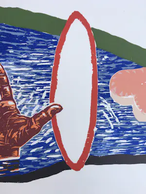 Roger Raveel - Ludduvuddu - kleurenhoutsnede - 1990 - gesigneerd kopen? Bied vanaf 1000!