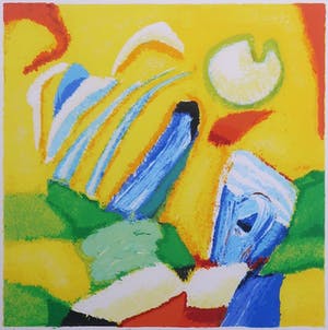Saskia Bremer - Zeefdruk, New Age b.2. - Ingelijst kopen? Bied vanaf 20!