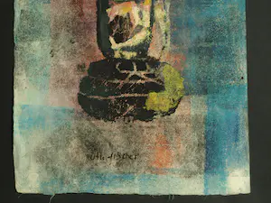 Ruth Fischer - Gemende techniek , Zonder titel – Lijst, 71 x 51 cm kopen? Bied vanaf 40!