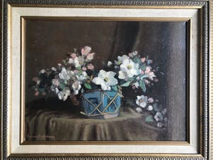 Jacques Pijnenborg - Jaques Pijnenborg 1882-1964 - Gemberpot met bloemen kopen? Bied vanaf 75!