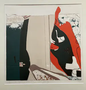 Guido de Waart - Eigen druk lithografie - gesigneerd - goudkleurige aluminium lijst kopen? Bied vanaf 1!