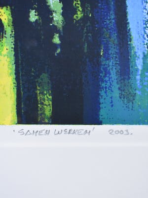 Mattie Schilders - Samenwerken - Twee zeefdrukken - Ingelijst - Groot kopen? Bied vanaf 50!