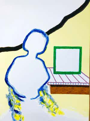 Roger Raveel - Toen zat zij aan tafel (groot) verkocht voor € 1495!