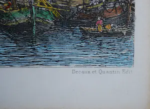 Maxime Lalanne - Amsterdam 1881, de Waag, handgekleurd. kopen? Bied vanaf 30!
