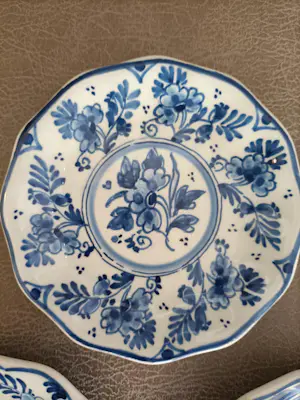 Porceleyne Fles - 3 mini-wandborden 1887, 1961, 3 x 10 x 10 cm kopen? Bied vanaf 10!