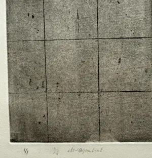 Arnoud de Blauw - ets-aquatint/droge naald op papier | 'Blues' | 1977 (UNIEK WERK) kopen? Bied vanaf 10!