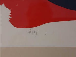 Gerrit Westerveld - Grote abstracte compositie, kleine oplage, handgesigneerd kopen? Bied vanaf 75!