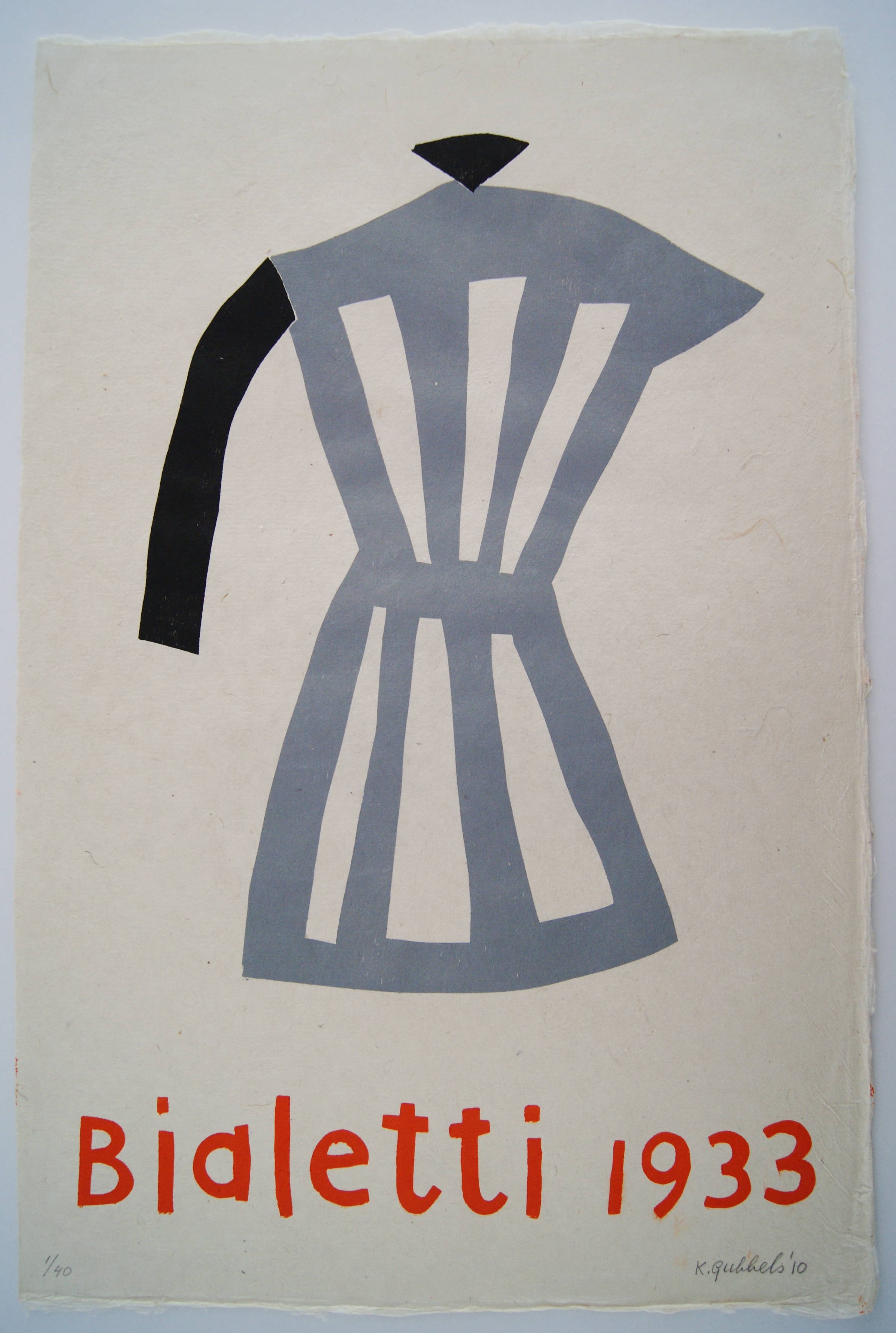 Klaas Gubbels - houtdruk 'Bialetti' - 2010 - oplage 40 ex. kopen? Bied vanaf 425!