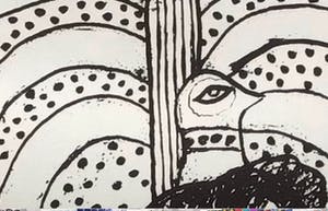 Corneille - Femme nue, oiseau, chat et arbre kopen? Bied vanaf 150!