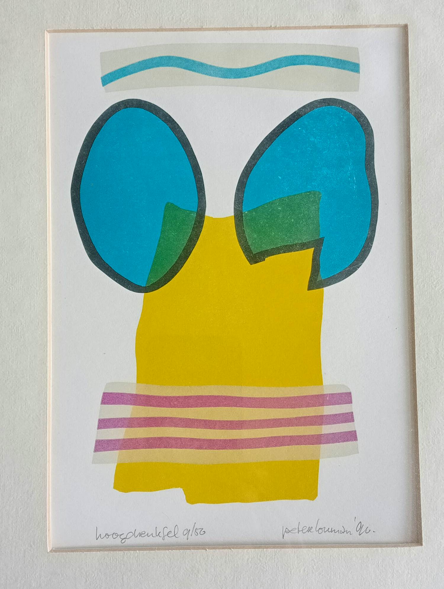 Peter Louman - Abstracte compositie kopen? Bied vanaf 75!