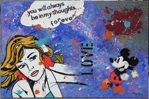 Don Ken - Gemengde techniek op doek, You will always be in my thoughts... forever (Groot) kopen? Bied vanaf 1000!