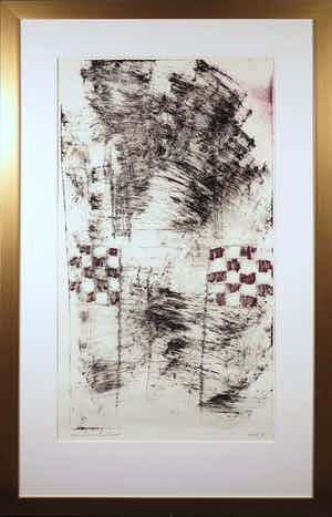 Anton Heyboer - Ets, Het bewustzijn van de wonde - Ingelijst (Groot) verkocht voor € 1!