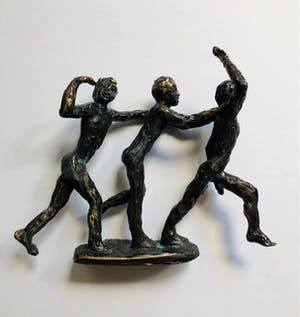 Astrid Veldhuyzen-Koppen - Spelende kinderen - Beeld Brons kopen? Bied vanaf 1!