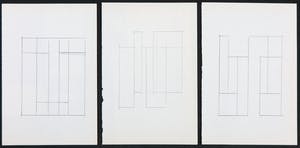 Siep van den Berg - Lot van drie abstracte composities kopen? Bied vanaf 1!