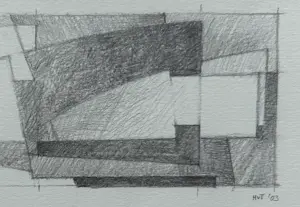 Henk van Trigt - acrylverf op doek | 'Compositie zonder titel' | 2003 kopen? Bied vanaf 900!